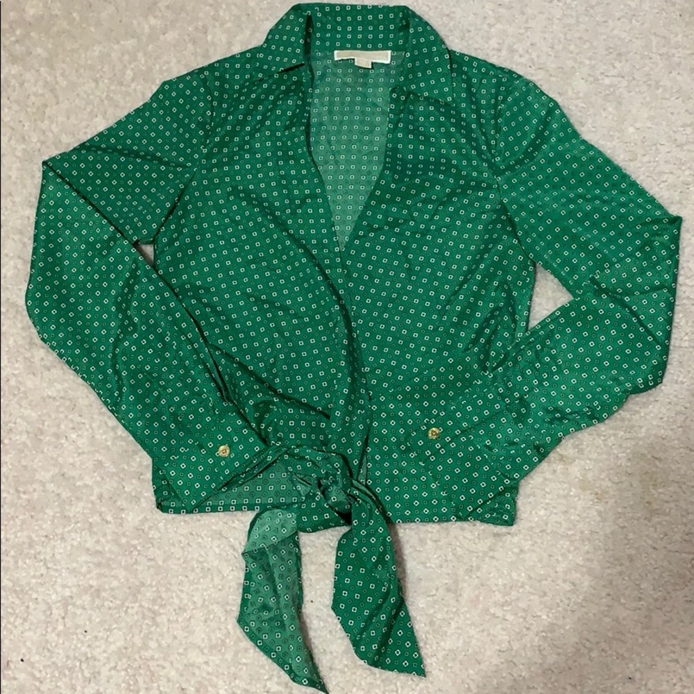 Michael Kors tie-front blouse